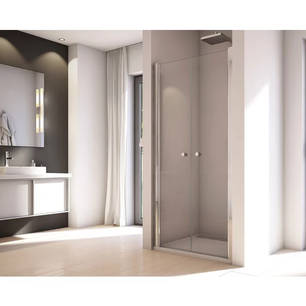 Usa de nisa pivotanta SanSwiss Solino 80 cm sticla 6 mm crom [2]