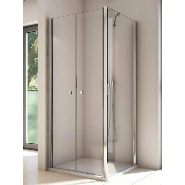 Perete lateral fix SanSwiss Solino SOLT2 80 cm sticla 6 mm crom [4]