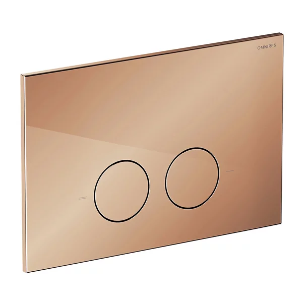 Set rezervor WC cu cadru Omnires StrongFrame si clapeta Minimal cupru periat [2]