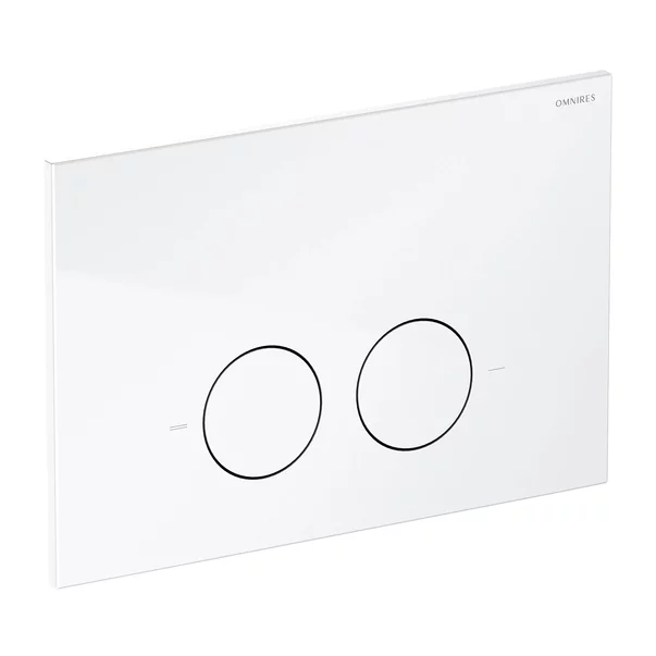 Set rezervor WC cu cadru Omnires StrongFrame cu spalare ECO si clapeta Minimal alb lucios [2]