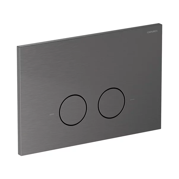 Rezervor incastrat Omnires StrongFrame ECO pentru vas WC suspendat si clapeta de actionare Steel-R45 finisaj antracit periat [2]