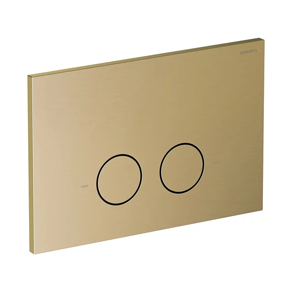 Rezervor incastrat Omnires StrongFrame ECO pentru vas WC suspendat si clapeta de actionare Steel-R45 finisaj bronz antichizat periat [2]