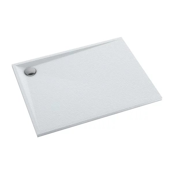 Cadita de dus dreptunghiulara din compozit Omnires Stone alb mat 80x120 cm [1]
