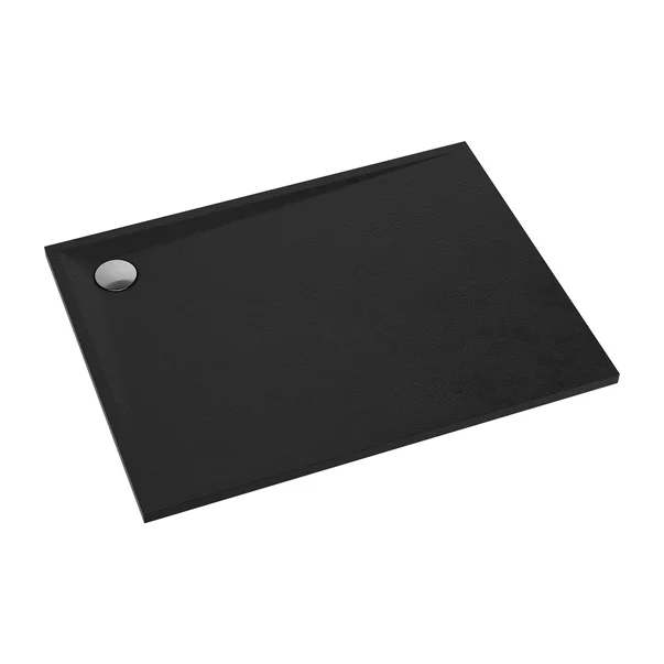 Cadita de dus dreptunghiulara din compozit Omnires Stone negru mat 90x120 cm [1]
