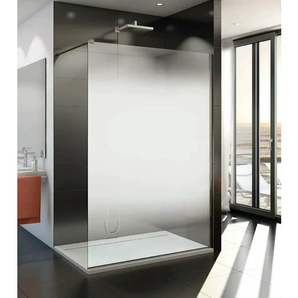 Paravan de dus tip Walk-in SanSwiss Easy STR4P Shade crom 80x200 cm sticla securizata 8 mm [4]
