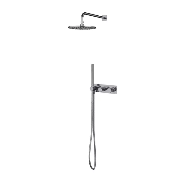 Sistem de dus incastrat cu baterie monocomanda Omnires Contour si para cu 1 functie [1]