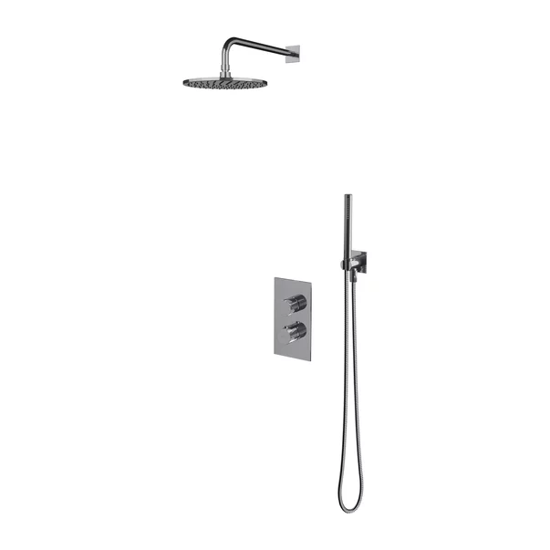 Sistem de dus incastrat cu baterie termostata Omnires Contour si para cu 1 functie [1]