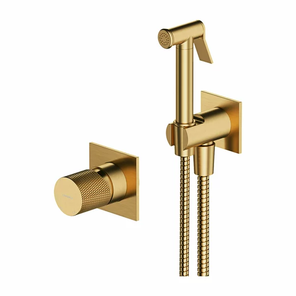 Sistem bideu pentru montaj ascuns Omnires Contour auriu periat [1]