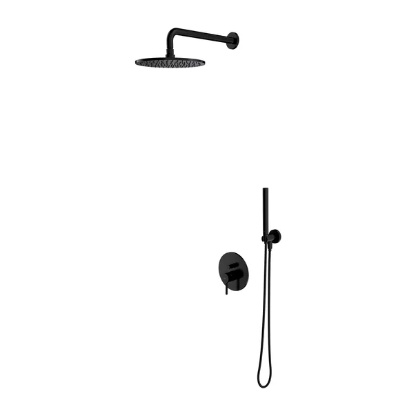 Sistem de dus incastrat Omnires Y negru mat si para cu 1 functie [2]
