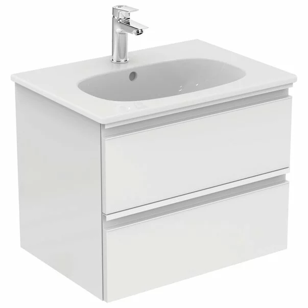  Dulapuri baie - Set dulap suspendat si lavoar Ideal Standard Tesi mdf alb 60 cm