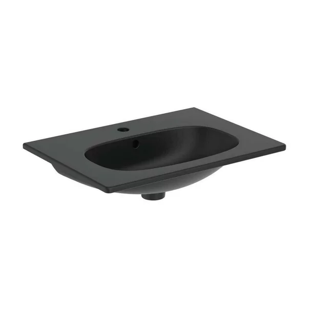 Set dulap suspendat si lavoar Ideal Standard Tesi negru mat 60 cm [4]