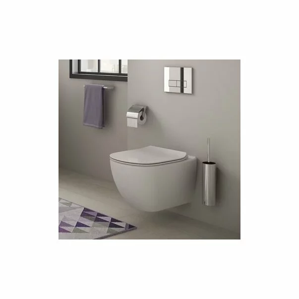 Vase wc suspendate - Set vas wc suspendat Ideal Standard Tesi Aquablade cu capac slim softclose