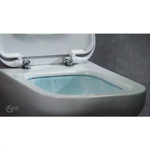 Set vas wc suspendat Ideal Standard Tesi Aquablade cu capac slim softclose [5]