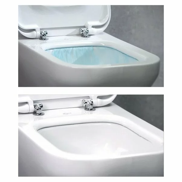 Set vas wc suspendat Ideal Standard Tesi Aquablade cu capac slim softclose [6]