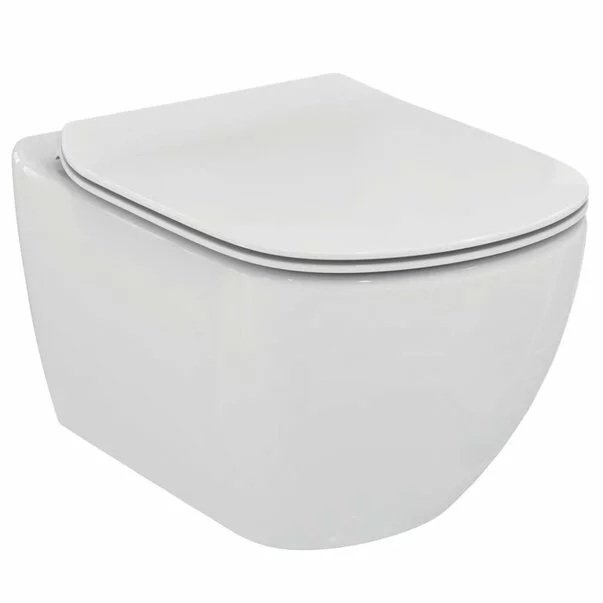 Set vas wc suspendat Ideal Standard Tesi Aquablade cu capac slim softclose [7]