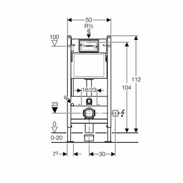 Set vas wc suspendat Ideal Standard Tesi AquaBlade cu capac clapeta si rezervor Geberit Duofix Delta Plus [8]