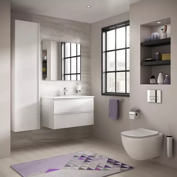 Set vas wc suspendat Ideal Standard Tesi Aquablade cu capac slim [3]