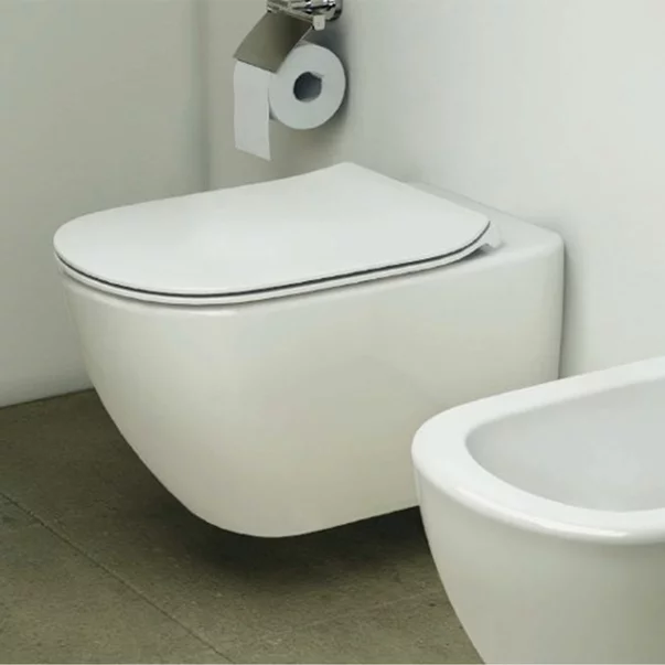 Set vas wc suspendat Ideal Standard Tesi Aquablade cu capac slim [7]