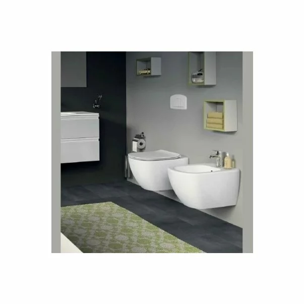Set vas wc cu capac softclose si bideu suspendat Ideal Standard Tesi AquaBlade [2]