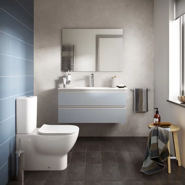 Vase wc statative - Set vas WC BTW cu rezervor si capac slim softclose Ideal Standard Tesi Aquablade