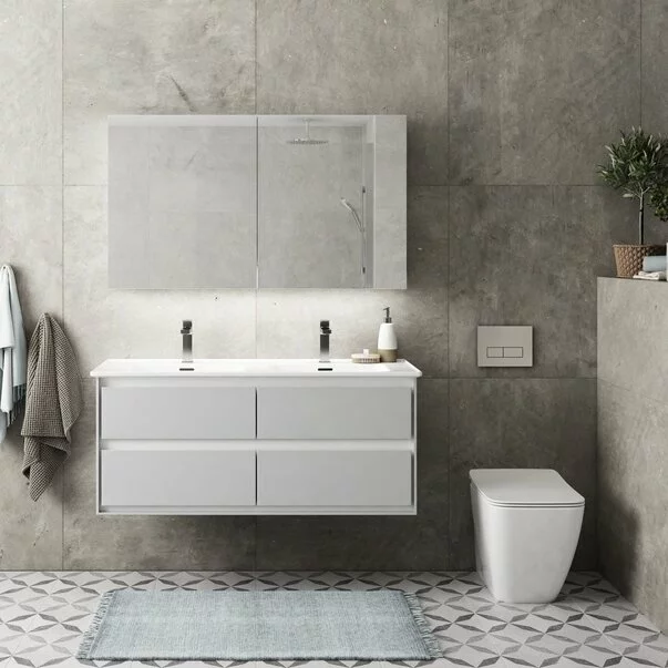 Set vas wc pe pardoseala cu capac slim soft close Ideal Standard Strada II AquaBlade BackToWall [2]