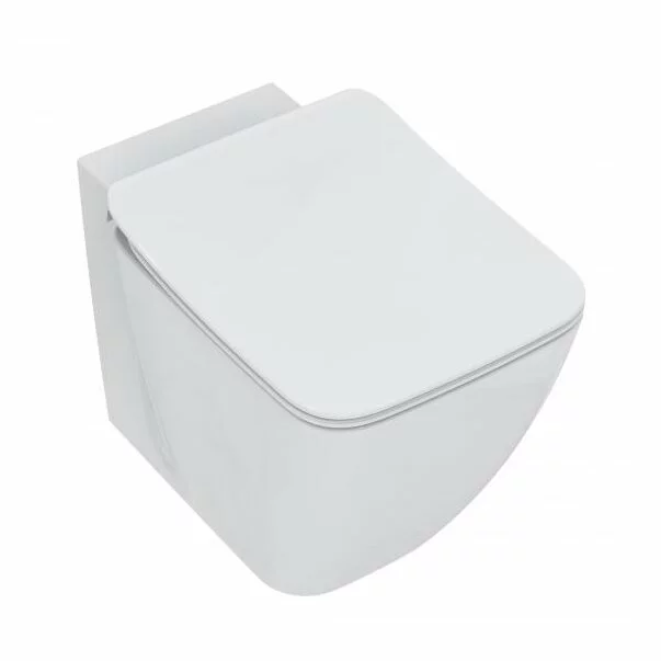 Set vas wc pe pardoseala cu capac slim soft close Ideal Standard Strada II AquaBlade BackToWall [6]