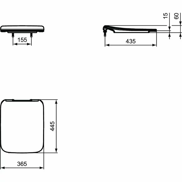 Set vas wc suspendat cu capac slim soft close Ideal Standard Strada II AquaBlade [10]