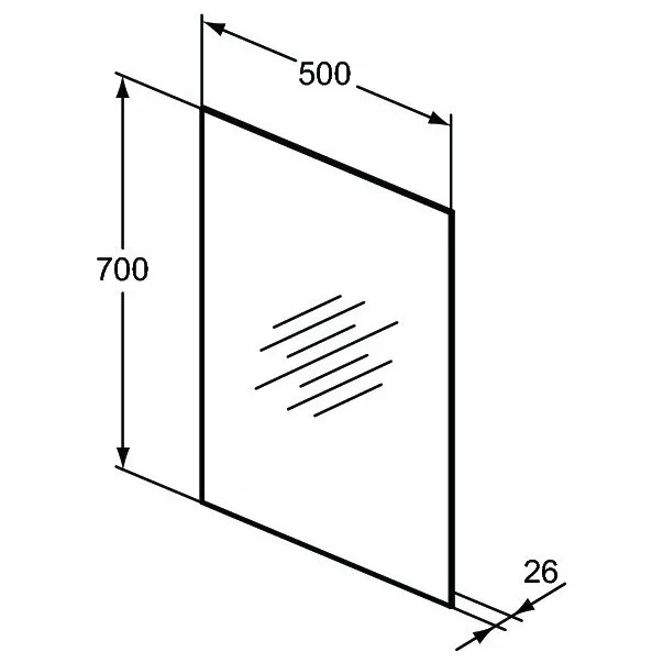 Oglinda cu iluminare si dezaburire Ideal Standard Mirror&Light Ambient 50x70 cm [4]