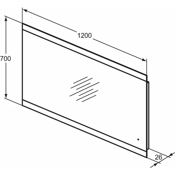 Oglinda cu iluminare si dezaburire Ideal Standard Mirror&Light 120x70 cm [4]
