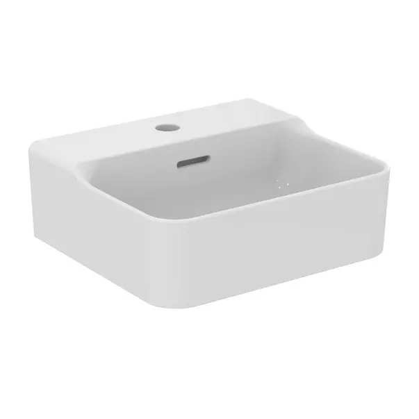 Lavoare pe perete - Lavoar suspendat Ideal Standard Atelier Conca 40 cm alb lucios cu orificiu baterie si preaplin