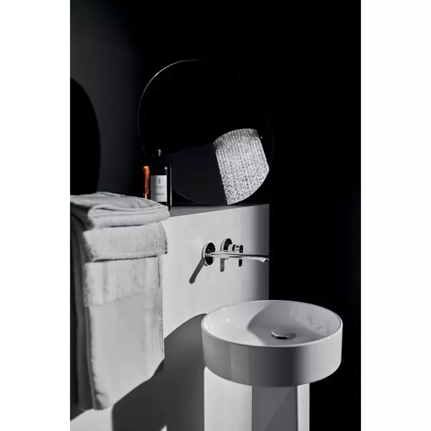 Lavoar pe blat Ideal Standard Atelier Extra alb mat cu orificiu baterie si preaplin 45 cm [6]