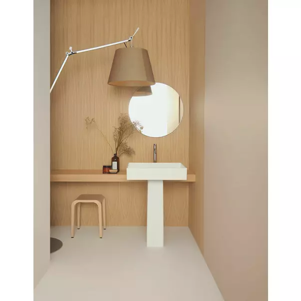 Lavoar pe blat Ideal Standard Atelier Conca 60 cm alb lucios [6]