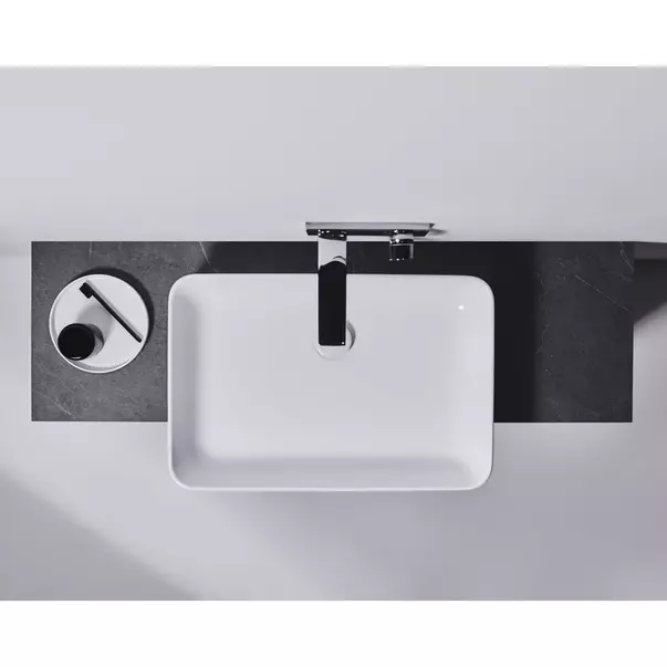 Lavoar pe blat Ideal Standard Atelier Conca 60 cm alb lucios [7]