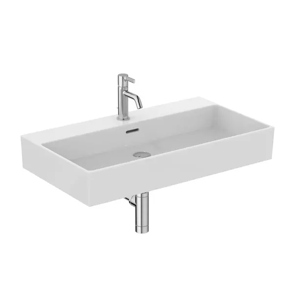 Lavoar suspendat Ideal Standard Atelier Extra alb lucios cu orificiu baterie si preaplin 80 cm [11]
