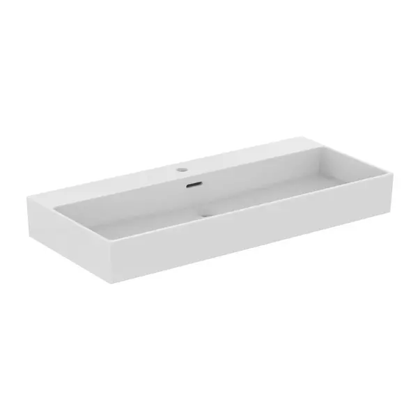 Lavoar suspendat Ideal Standard Atelier Extra alb lucios cu orificiu baterie si preaplin 100 cm [2]