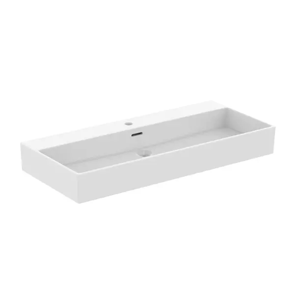 Obiecte Sanitare - Lavoar suspendat Ideal Standard Atelier Extra alb mat cu orificiu baterie si preaplin 100 cm