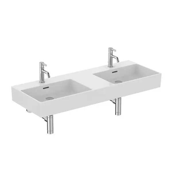 Lavoar suspendat Ideal Standard Atelier Extra alb lucios cu orificii baterie si preaplin 120 cm [9]