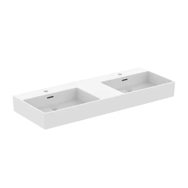 Obiecte Sanitare - Lavoar suspendat Ideal Standard Atelier Extra alb mat cu orificii baterie si preaplin 120 cm