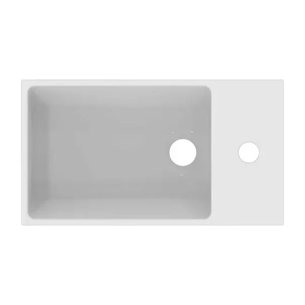 Lavoar suspendat Ideal Standard Atelier Extra 45 cm alb lucios cu orificiu baterie si preaplin dreapta [4]