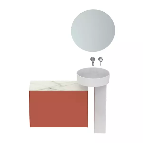 Piedestal pentru lavoar rotund Ideal Standard Atelier Conca alb mat [5]