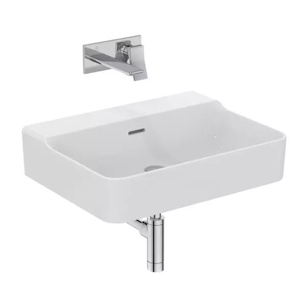 Lavoar suspendat Ideal Standard Atelier Conca 60 cm alb lucios cu preaplin [11]