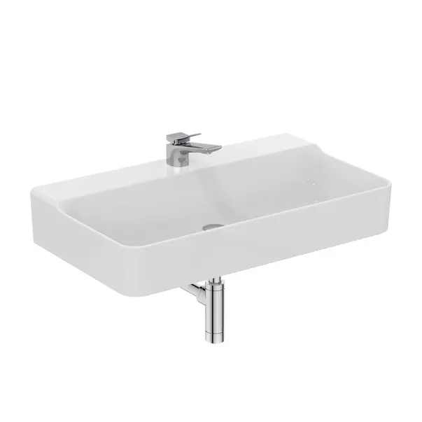 Lavoar suspendat Ideal Standard Atelier Conca 80 cm alb lucios cu orificiu baterie T379501 [11]