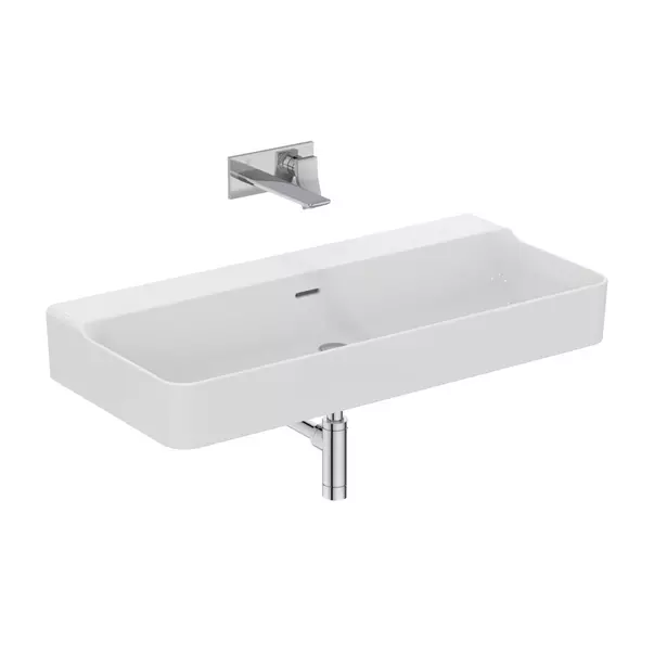 Lavoar suspendat Ideal Standard Atelier Conca 100 cm alb lucios cu preaplin [11]