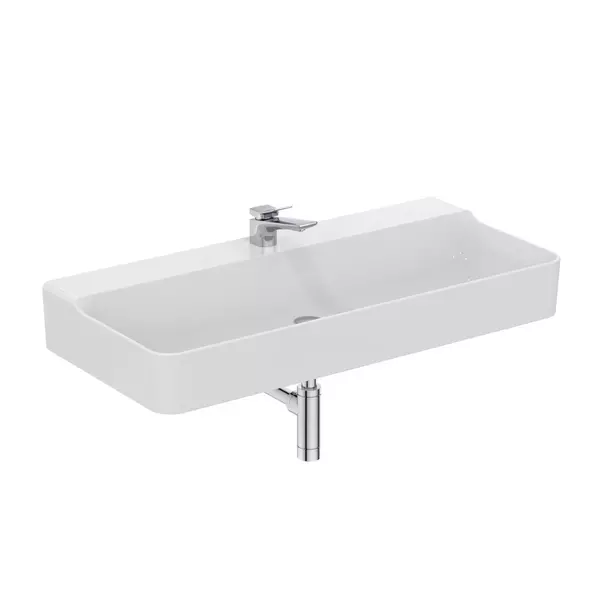 Lavoar suspendat Ideal Standard Atelier Conca 100 cm alb lucios cu orificiu baterie [11]