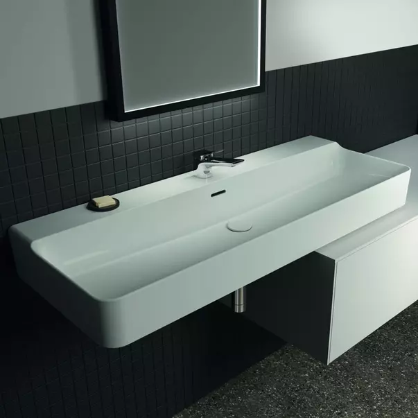 Lavoare pe perete - Lavoar suspendat Ideal Standard Atelier Conca 100 cm alb lucios
