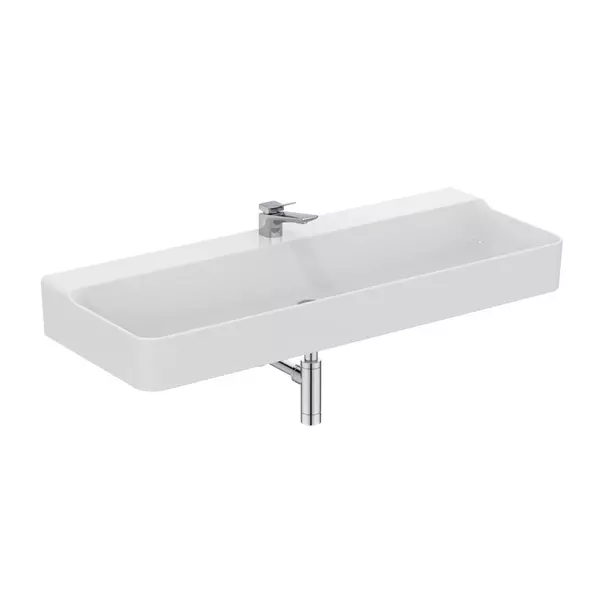 Lavoar suspendat Ideal Standard Atelier Conca 120 cm alb lucios cu orificiu baterie [11]