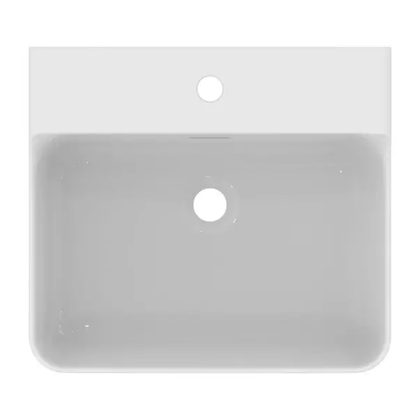 Lavoar suspendat Ideal Standard Atelier Conca 50 cm alb lucios cu orificiu baterie si preaplin [9]