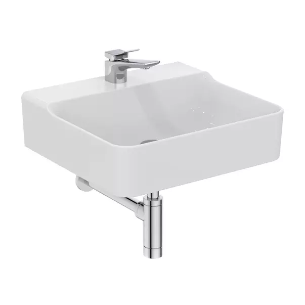 Lavoar suspendat Ideal Standard Atelier Conca 50 cm alb lucios cu orificiu baterie [11]