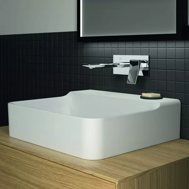 Lavoar suspendat Ideal Standard Atelier Conca 50 cm alb lucios [4]