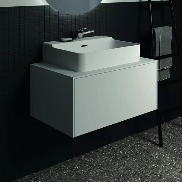 Lavoar suspendat Ideal Standard Atelier Conca 60 cm alb mat cu orificiu baterie si preaplin [3]